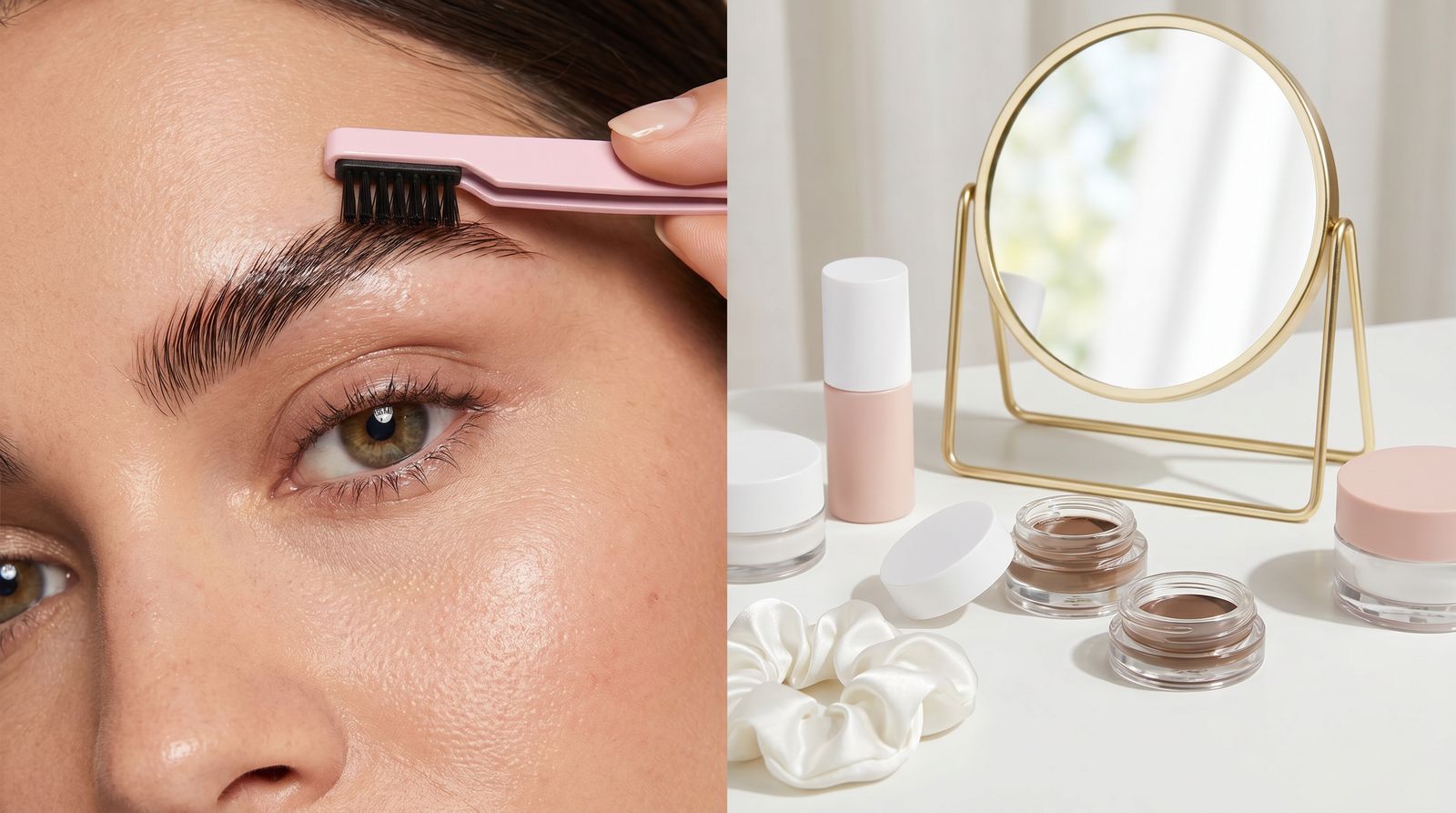 Laminado de cejas en casa con pinza y cepillo - Fussy
