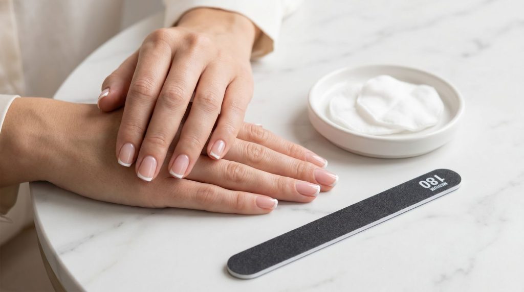 Manicura francesa en casa con lima profesional - Fussy