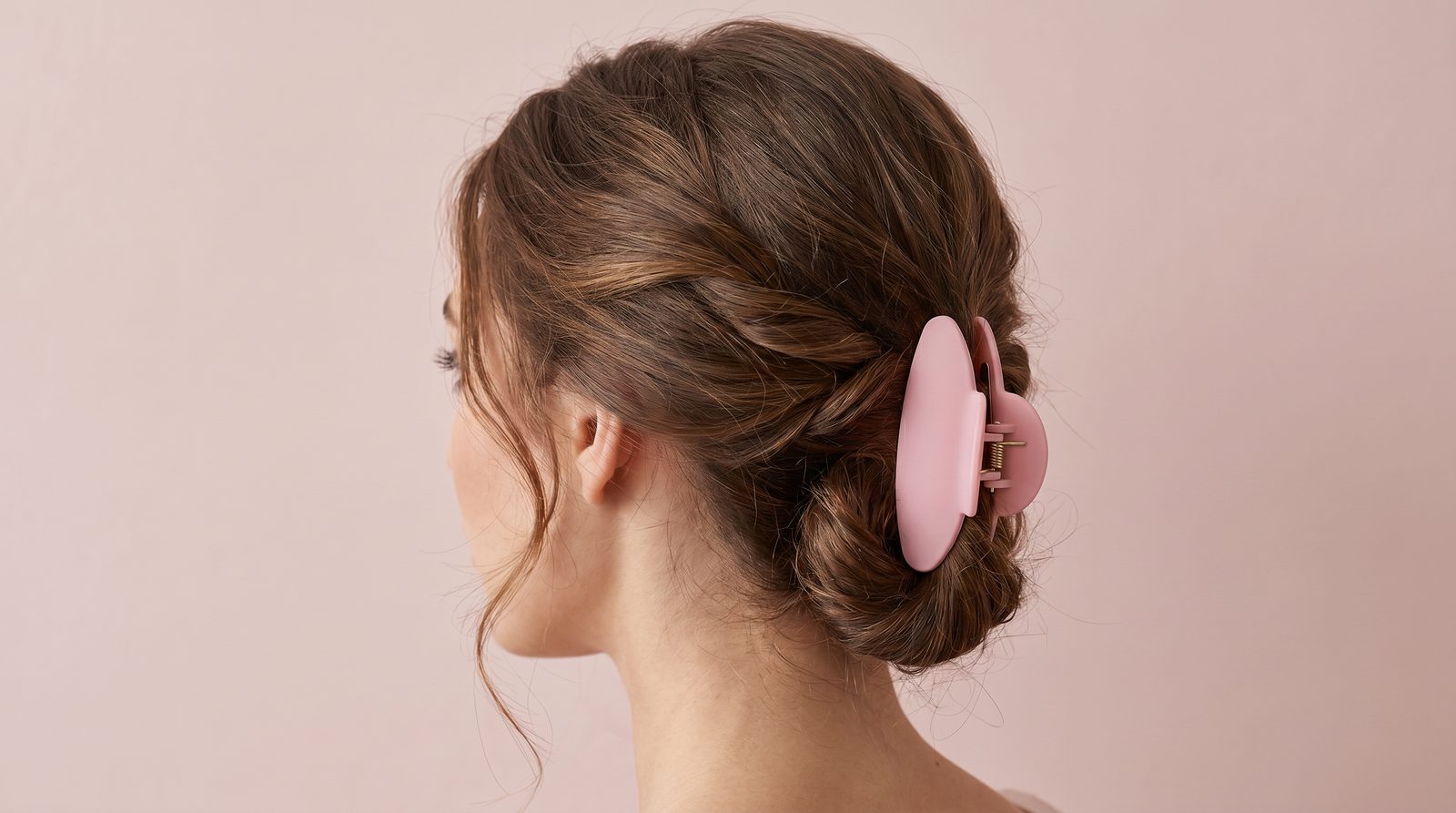 Recogido bajo sujeto con una pinza de garra rosa de Fussy
