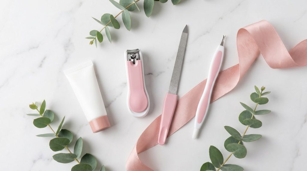 Kit de cuidado de uñas Fussy: cortaúñas, lima y cortacutículas